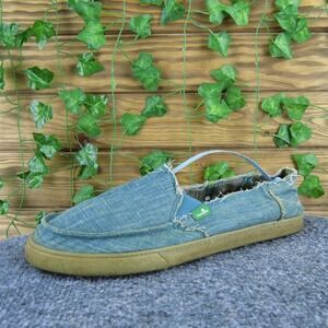 Sanuk Women's ‎ Slip-On Blue Fabric Sz 8 Medium  Used 2025